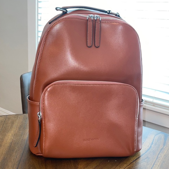 Bostanten Bags Bostanten Genuine Leather Backpack Purse For Travel Large College Shoulder